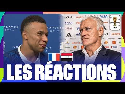 MBAPPÉ, DESCHAMPS, AKLIOUCHE... Toutes les RÉACTIONS des BLEUS après la VICTOIRE contre l'IRAK !