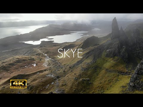 Isle of Skye, Scottish Island in 4K   drone video