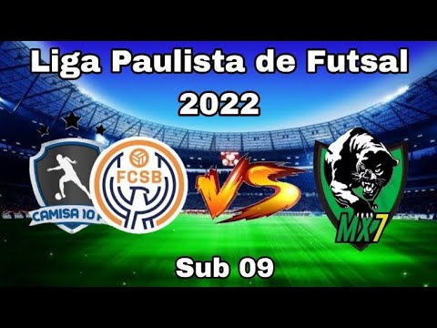 Camisa 10 x MX7 - Sub 09 / Liga Paulista Futsal 2022.