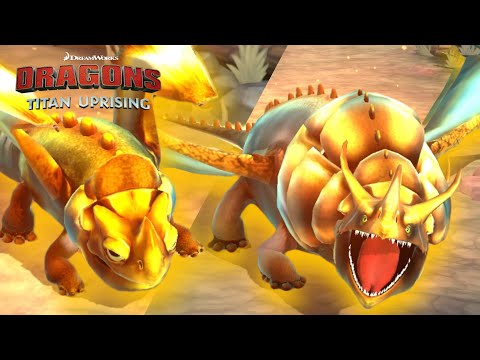 The Valiant Scarbearer - 5 Star Gold Rumblehorn || Dragons Titan Uprising