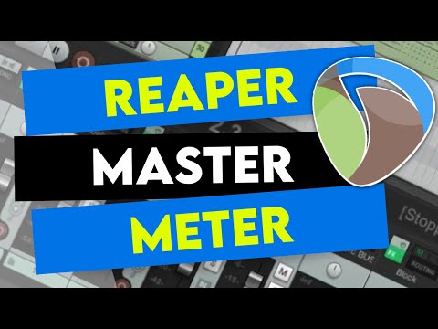 REAPER Master Meter Beginners Guide! ( Plus, Master VU Settings)