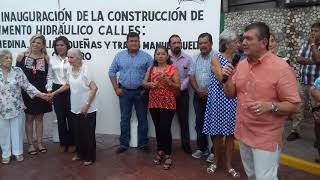 Mensaje del Presidente municipal de Teapa en la inauguración de las Calles Ramón Medina, Julian Due