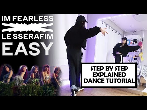 Learn LE SSERAFIM (르세라핌) 'EASY' with me! | Step by Step EXPLAINED #dancetutorial