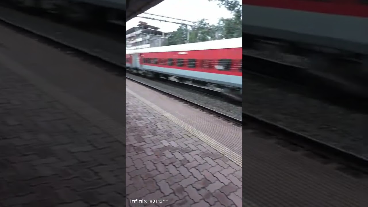 Watch video WAP7 running with 16352 Nagercoil CSMT exp via Renigunta (near Tirupati) skips Dombivli station Now WAP7 running with 16352 Nagercoil CSMT exp via Renigunta (near Tirupati) skips Dombivli station