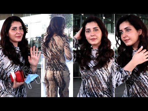 Rashi Khanna BEAUTIFUL Looks @ Spotted at Airport | Rashi Khanna Latest Video | Filmylooks