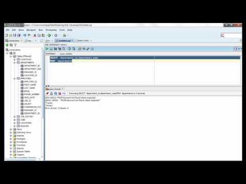 Oracle SQL Video Tutorial 1: SELECT Statement