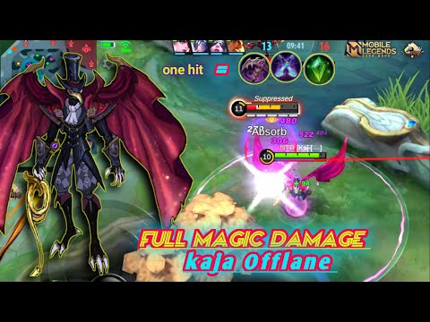 KAJA 1 HIT ! FULL MAGIC DAMAGE ! kaja offlane build | Kaja By [Ks] [   ] | Mobile Legends | ML คาจา