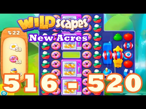 Wildscapes: New Acres Level 516 - 520 HD | 3 match | android | 517 | 518 | 519 | IOS【GameGo Game】