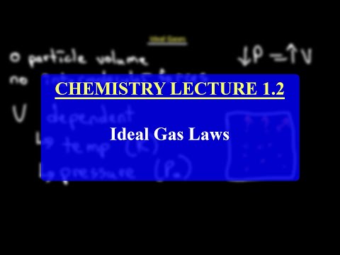 IMAT Chemistry Lesson 1.2 | Composition of Matter | Ideal Gas Laws