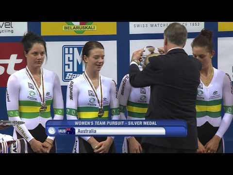 Women's Team Pursuit Finals - Medal Ceremoney - 2013 UCI World Track Championships, Minsk