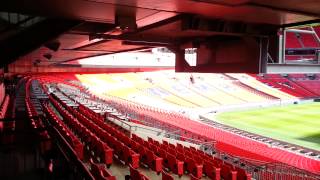 Empty Wembley Stadium view from North, Section 202.