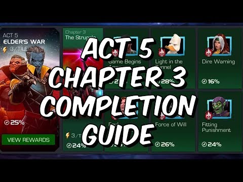 Act 5 Chapter 3 Completion Guide - Easiest Paths, Tips & Tricks - Marvel Contest Of Champions