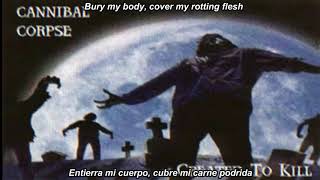 Cannibal Corpse Unburied Horror subtitulada en español (Lyrics)