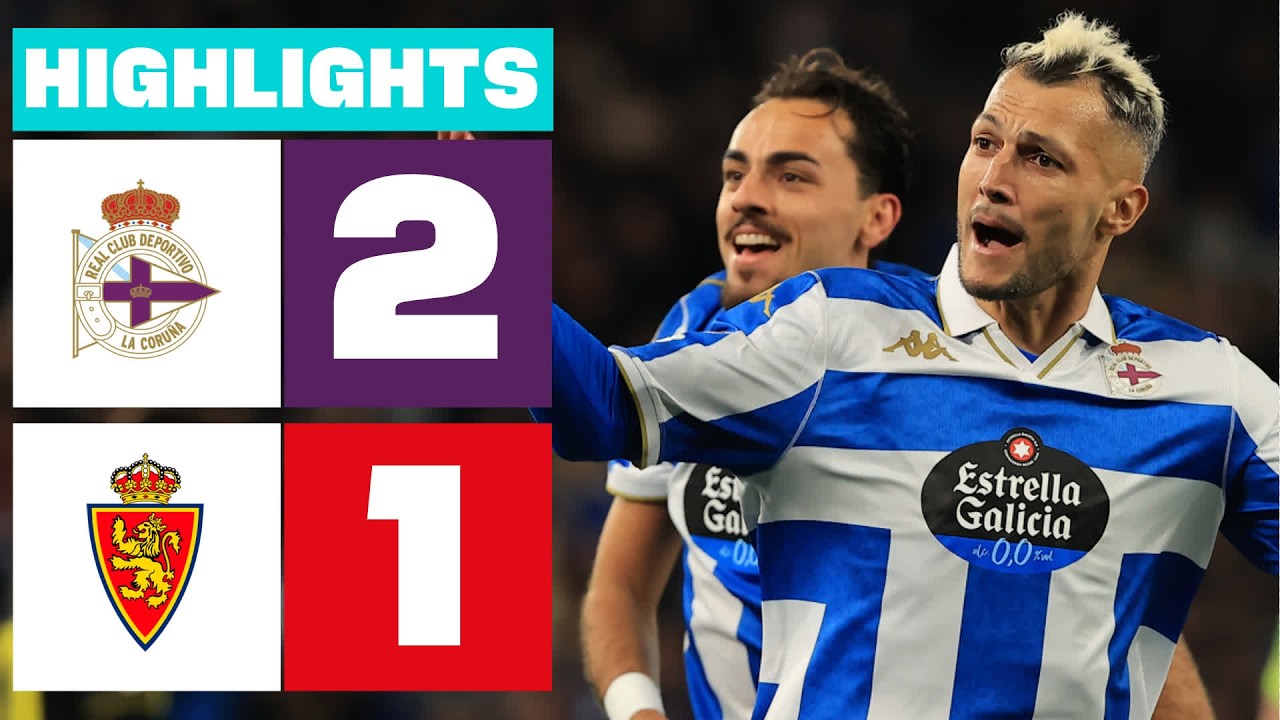 Deportivo La Coruña vs Real Zaragoza Highlights