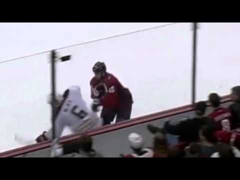 Jeff Halpern hits Mike Weber