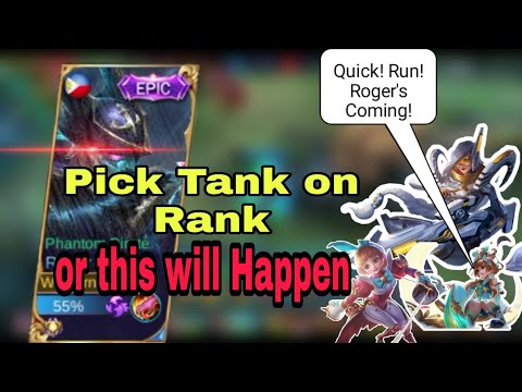 Enemy without Tank? | Roger Funnel vs Skinner Players | Roger Rank Gameplay | MLBB | MR WOLF