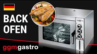 Electric Commercial Compact Convection Oven with Steam Injection - Manual Controls - 1 Baking Chambers - 1x 353x327mm - 30L - incl. 1x Grid & 1x Baking Tray 353x327mm