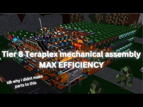 TIER 8 Teraplex Mechanical Assembly TUTORIAL (FULL) | Roblox Factory Simulator
