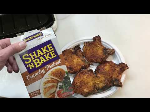 Shake N Bake Crunchy Pretzel / Awesome Pork Chops On The Air Fryer, Awesome!