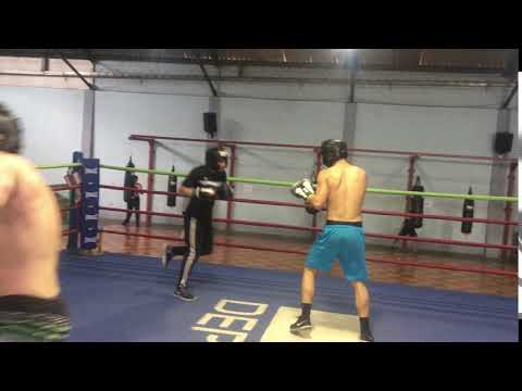 sparring Club Mexico Alan, Bryan, Vicky y Jean.