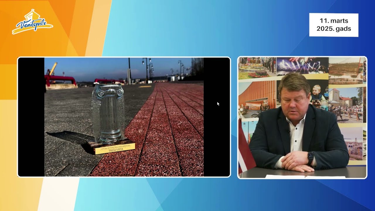VIDEO: A. Gūtmanis par Ventspils pilsētas aktualitātēm 11.03.2025.