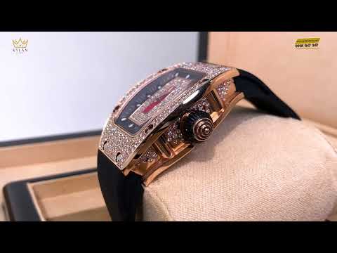 ĐẬP HỘP SIÊU PHẨM ĐỒNG HỒ RICHART RICHARD MILLE RM 07-01 FULL GOLD DIAMOND