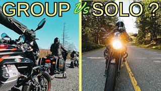 Group Motorcycle Riding Vs Solo Riding | The Air Force Museum | The Challenges of Motovlogging