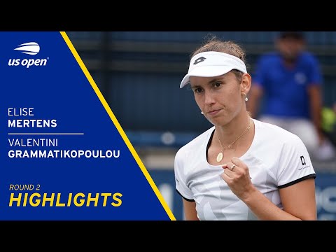 Elise Mertens vs Valentini Grammatikopoulou Highlights | 2021 US Open Round 2