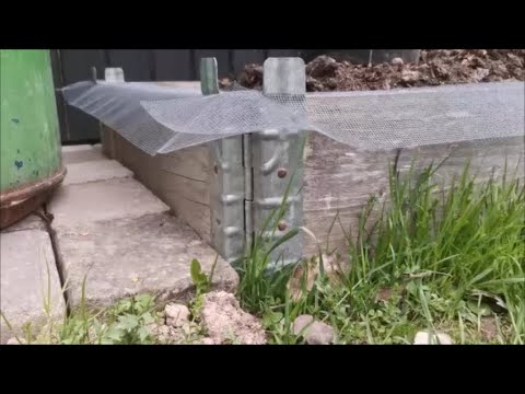 Skydd mot mördarsniglar för odlingslådor / pallkragar