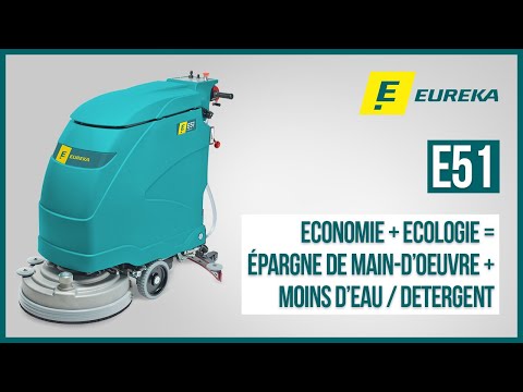 Autolaveuse accompagnée robuste et compacte - EUREKA E 51 TRAC - idéale pour moyennes surfaces_1
