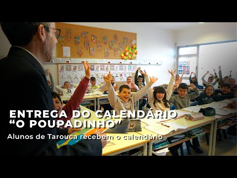 O calendário escolar "O Poupadinho" foi entregue aos alunos do Município de Tarouca