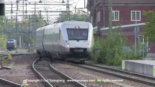preview picture of video 'SJ X55 trains at Gävle station, Sweden'