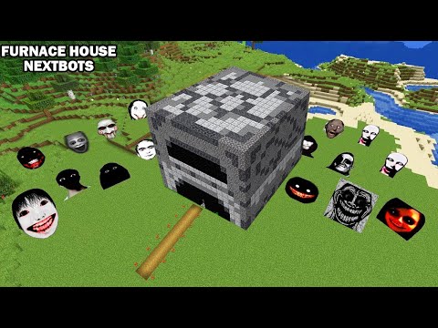 SURVIVAL FURNACE WITH 100 NEXTBOTS in Minecraft - Gameplay - Coffin Meme