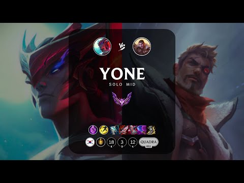 Yone Mid vs Jayce - KR Master Patch 13.12