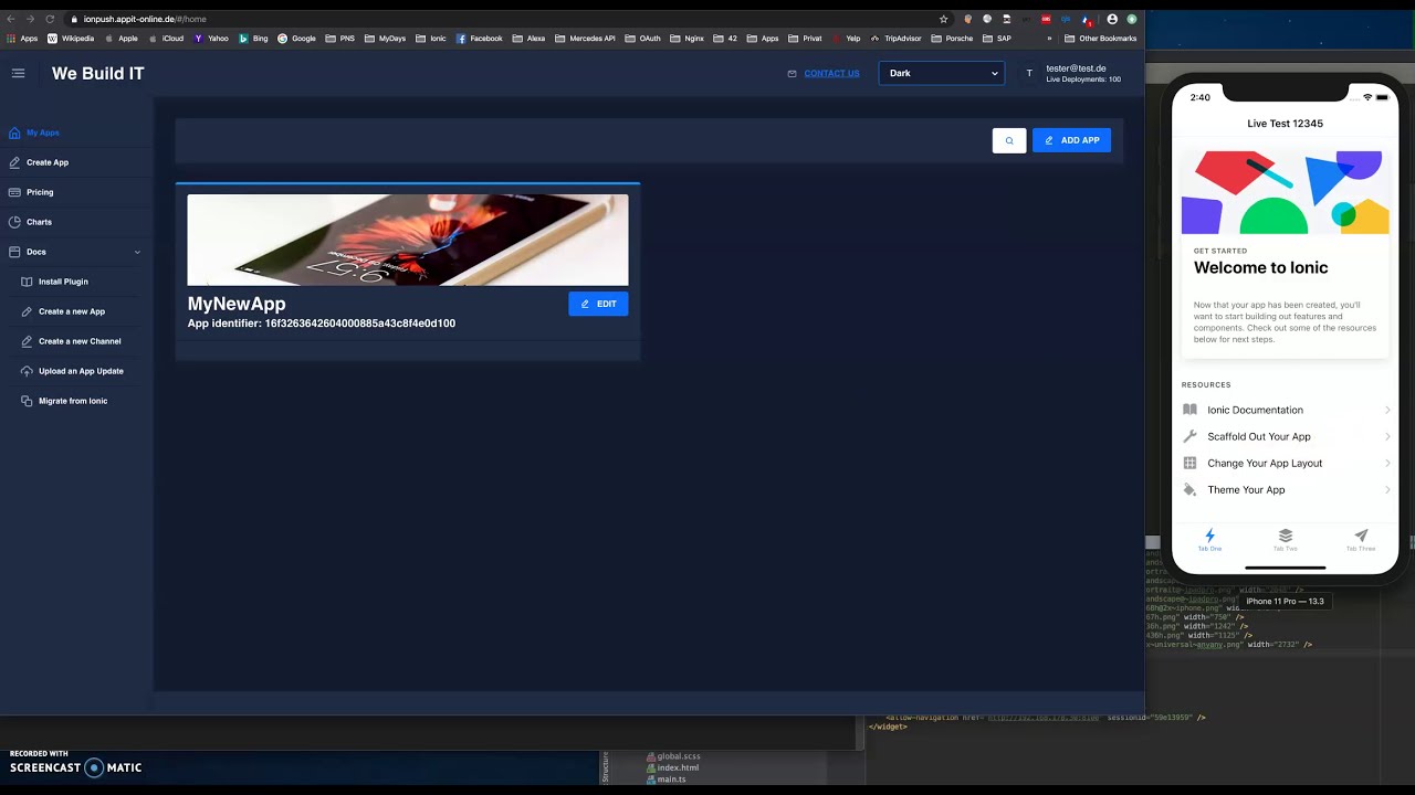Install the cordova-plugin-ionic plugin to your ionic app