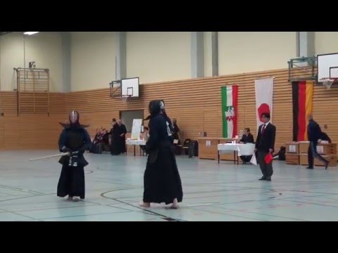 Kendo NRW Einzelmeisterschaft 2016 - Schulz vs Lesch
