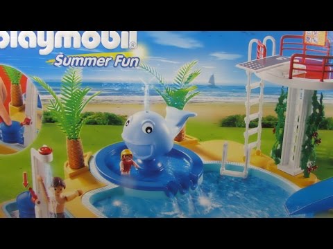 Playmobil - Children's Pool with Whale Fountain Playset - 5433