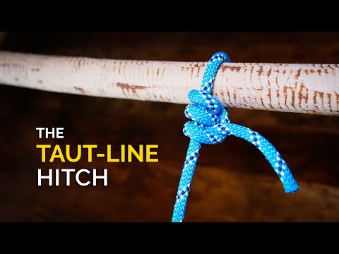 How to Tie the Taut Line Hitch Knot in UNDER 60 SECONDS!! | How to Tie a Hitch Knot