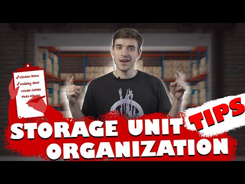 Part of a video titled 7 Tips How to Organize a Storage Unit Like a Pro - YouTube