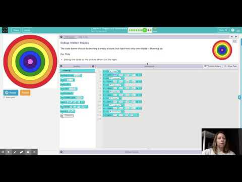 Code.org - CSD Unit 3, Lesson 4 - Interactive Animations and Games ('20-'21): Shapes and Parameters
