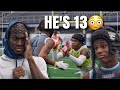 THIS 13 YEAR OLD RECEIVER TOLD TOP RECRUITS IT WAS “TOO EASY”! (PYLON CHAMPIONSHIP FINAL EP.)