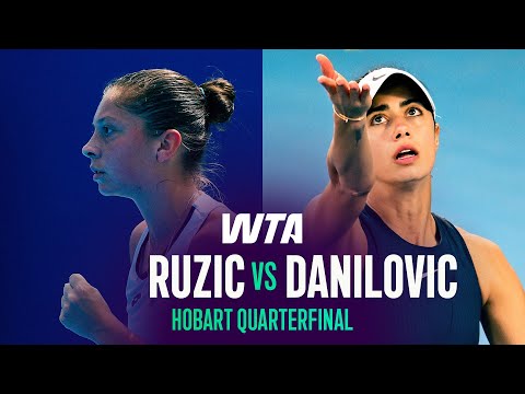 Antonia Ruzic vs. Olga Danilovic | 2026 Hobart Quarterfinal | WTA Match Highlights