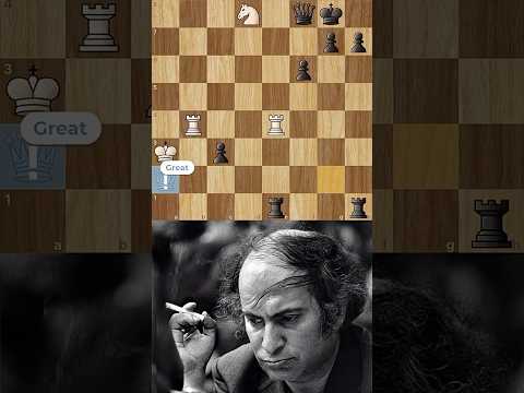 THE MOST BEAUTIFUL SMOTHERED MATE - MIKHAIL TAL ☠️☠️ #chess #chessbriliancy #mikhailtal #shorts