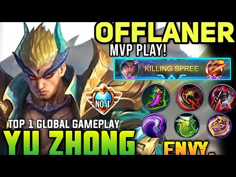 Sidelane Monster, 92.7% Current WR! | Top 1 Global YUZHONG Rank Gameplay BEST BUILD By Envy. - MLBB