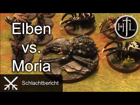 Battlereport - Hochelben vs. Moria (Hobbit Tabletop / Herr der Ringe Tabletop / Mittelerde Tabletop)