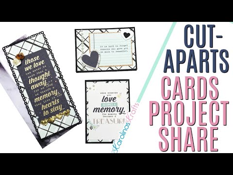 Cut Apart Cards Project Share Using Simple Stories Heart Collection, Using Cut Aparts to Make Cards