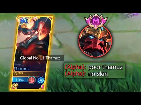 REASON WHY ALPHA USERS HATE NO SKIN THAMUZ? | THAMUZ BEST BUILD AND EMBLEM S29