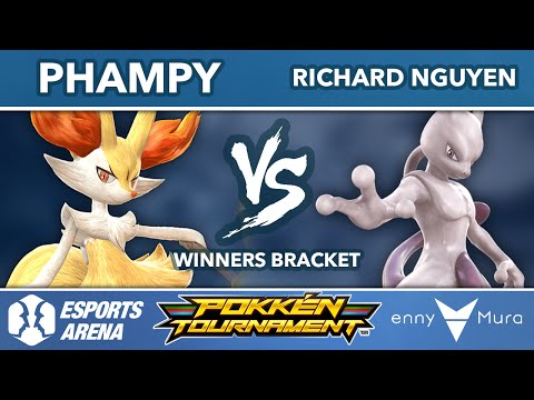 Phampy (Braixen) vs Richard Nyugen (Mewtwo) - eSports Arena Pokken Open 1.0 W