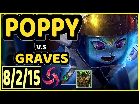 ANDA (POPPY) vs GRAVES - 8/2/15 KDA JUNGLE CHALLENGER GAMEPLAY - NA