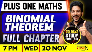 Plus One Maths | Binomial Theorem | Full Chapter | Exam Winner Plus One
